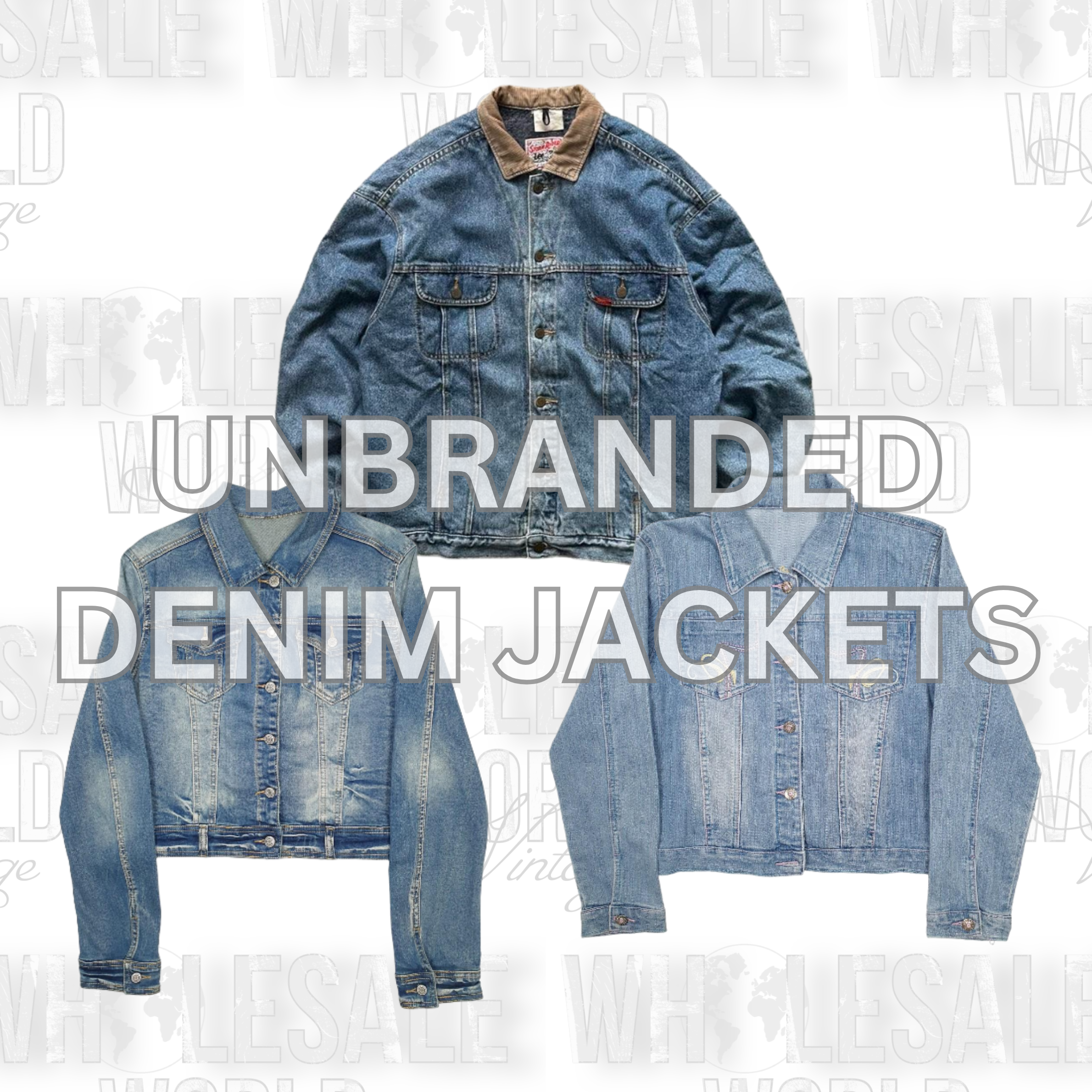 UNBRANDED DENIM JACKETS - GRADE AB