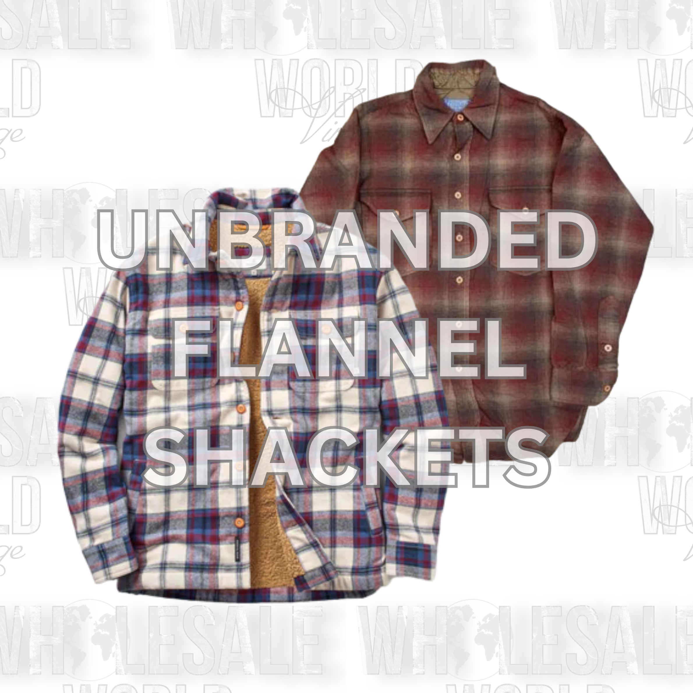 UNBRANDED FLANNEL SHACKETS - GRADE AB