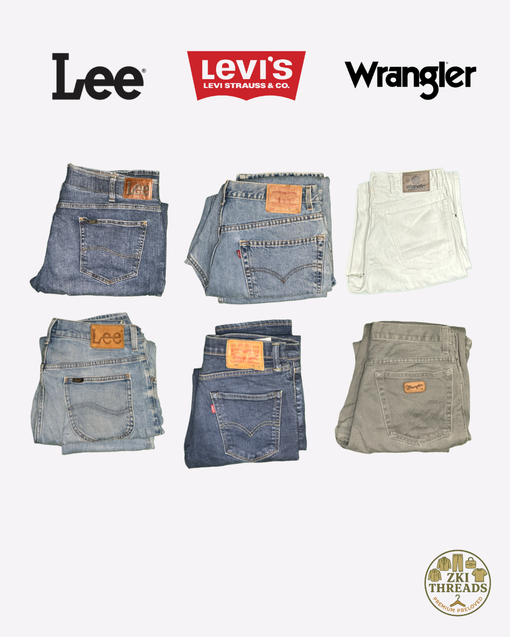 Lee Levi’s Wrangler LLW mix jeans (a30)