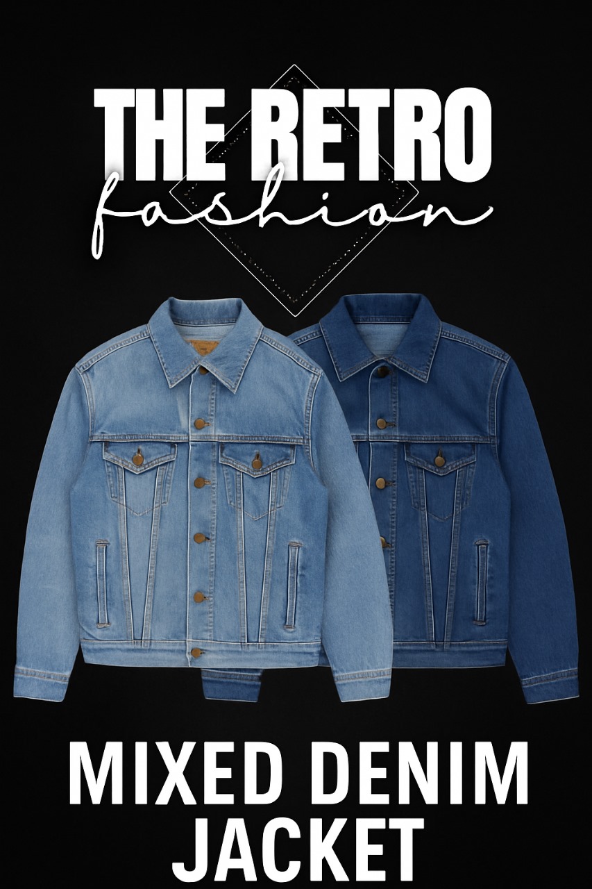 Jaquetas de Denim Mistas Vintage