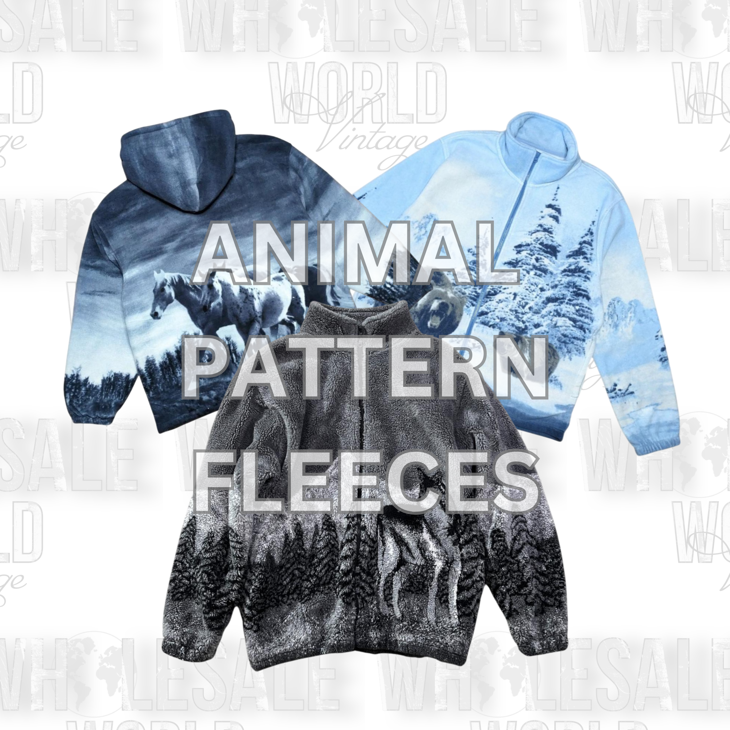 ANIMAL GRAPHIC FLEECES - GRADE AB