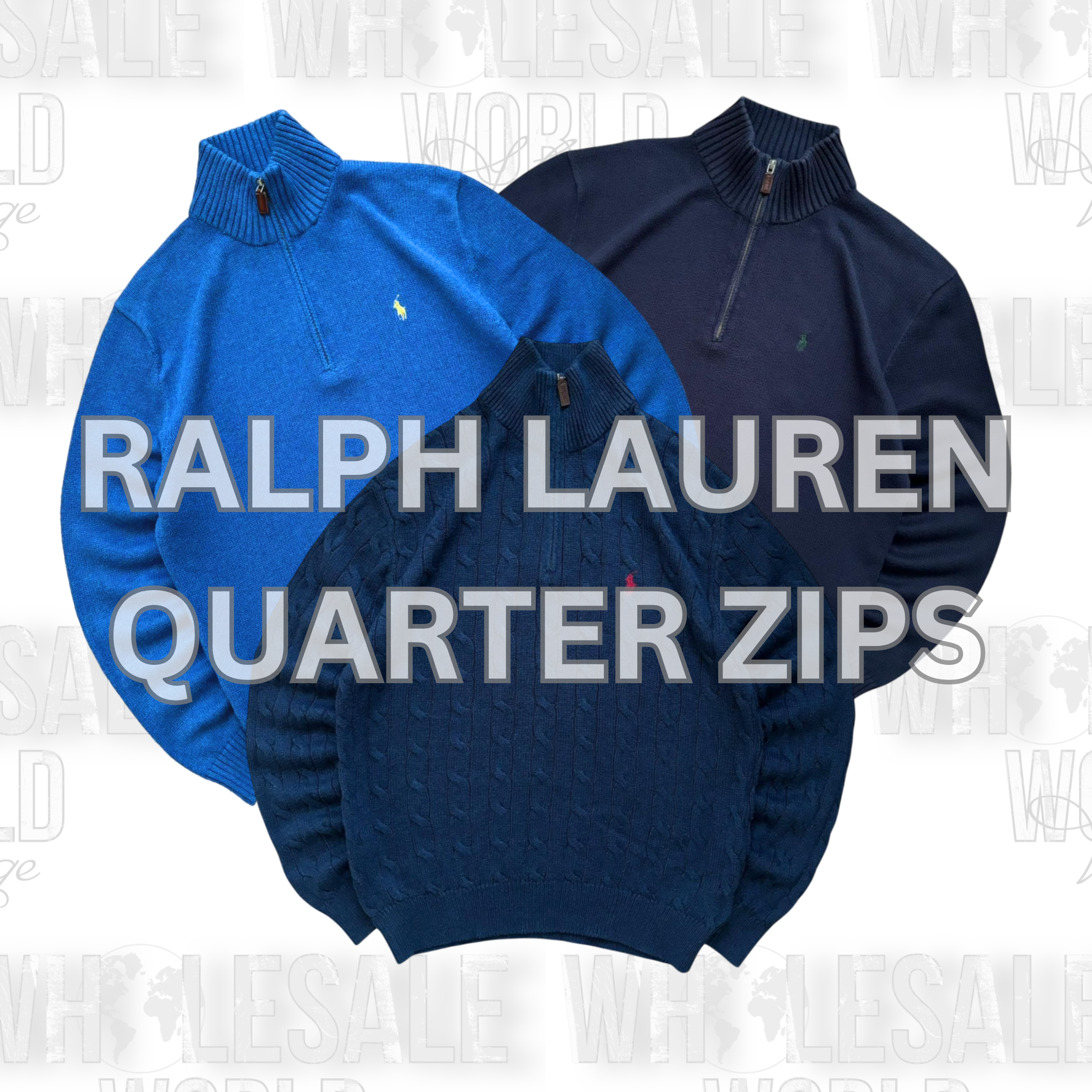 RALPH LAUREN QUARTER ZIPS - GRADE AB