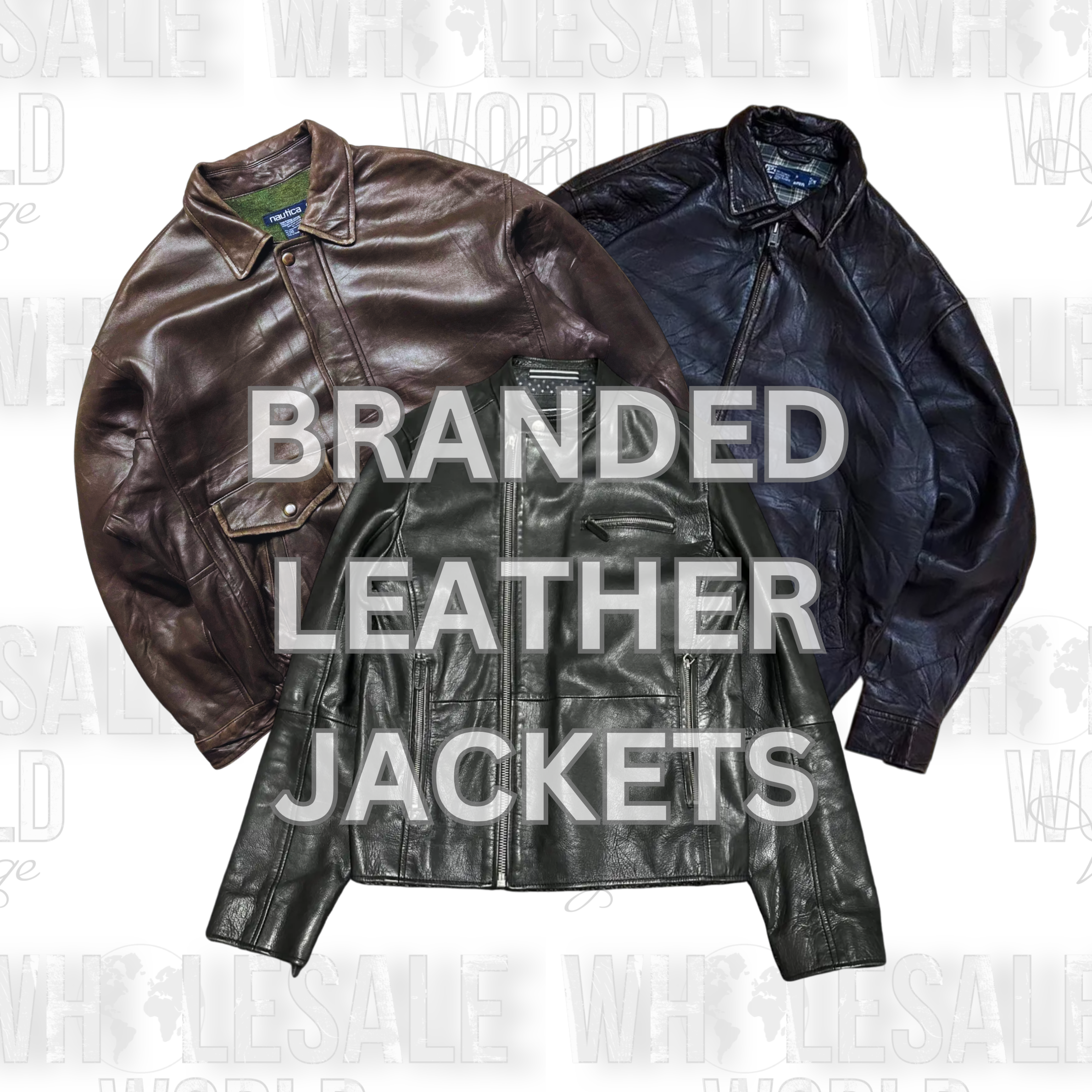 BRANDED LEATHER JACKETS - GRADE AB
