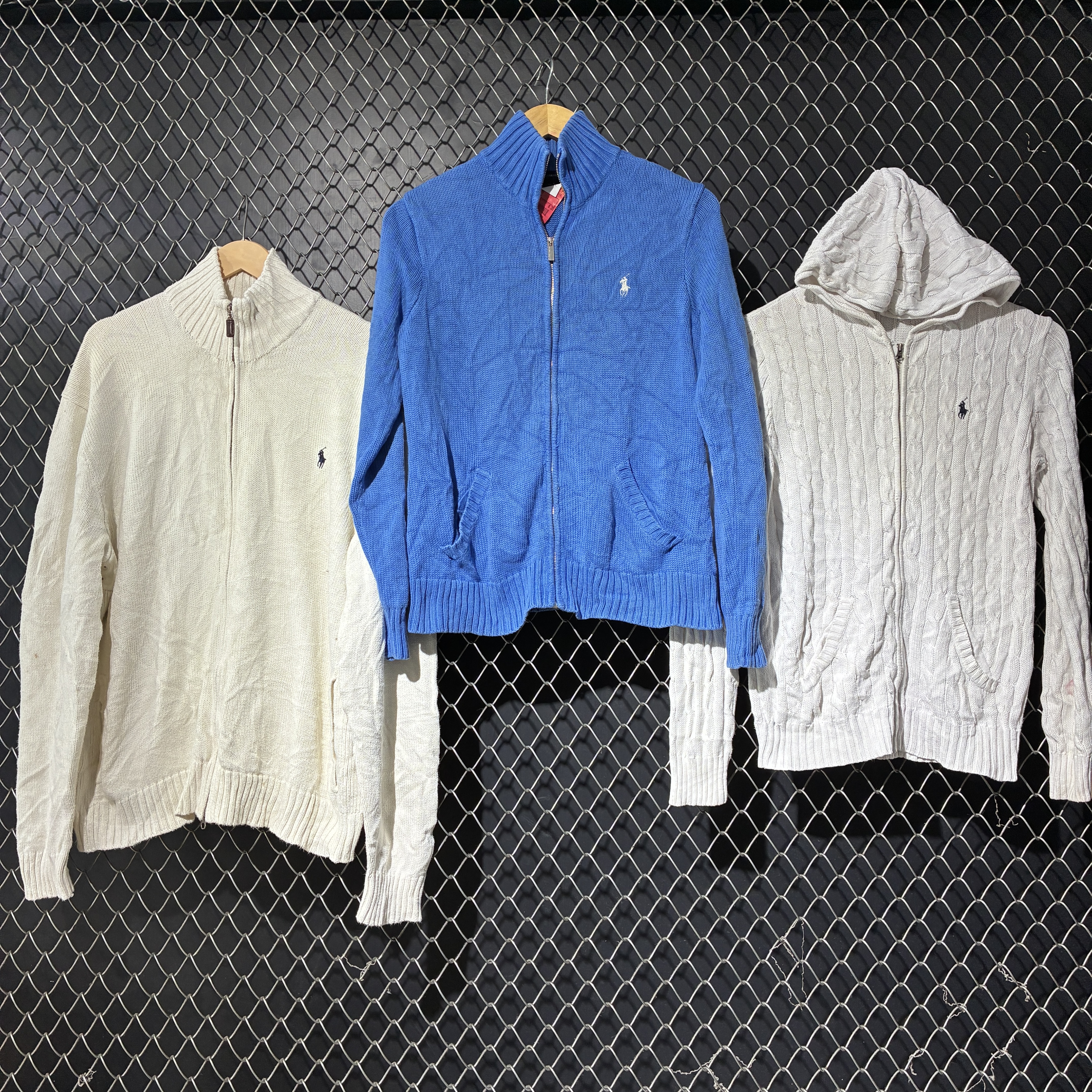 polo sweater full zip