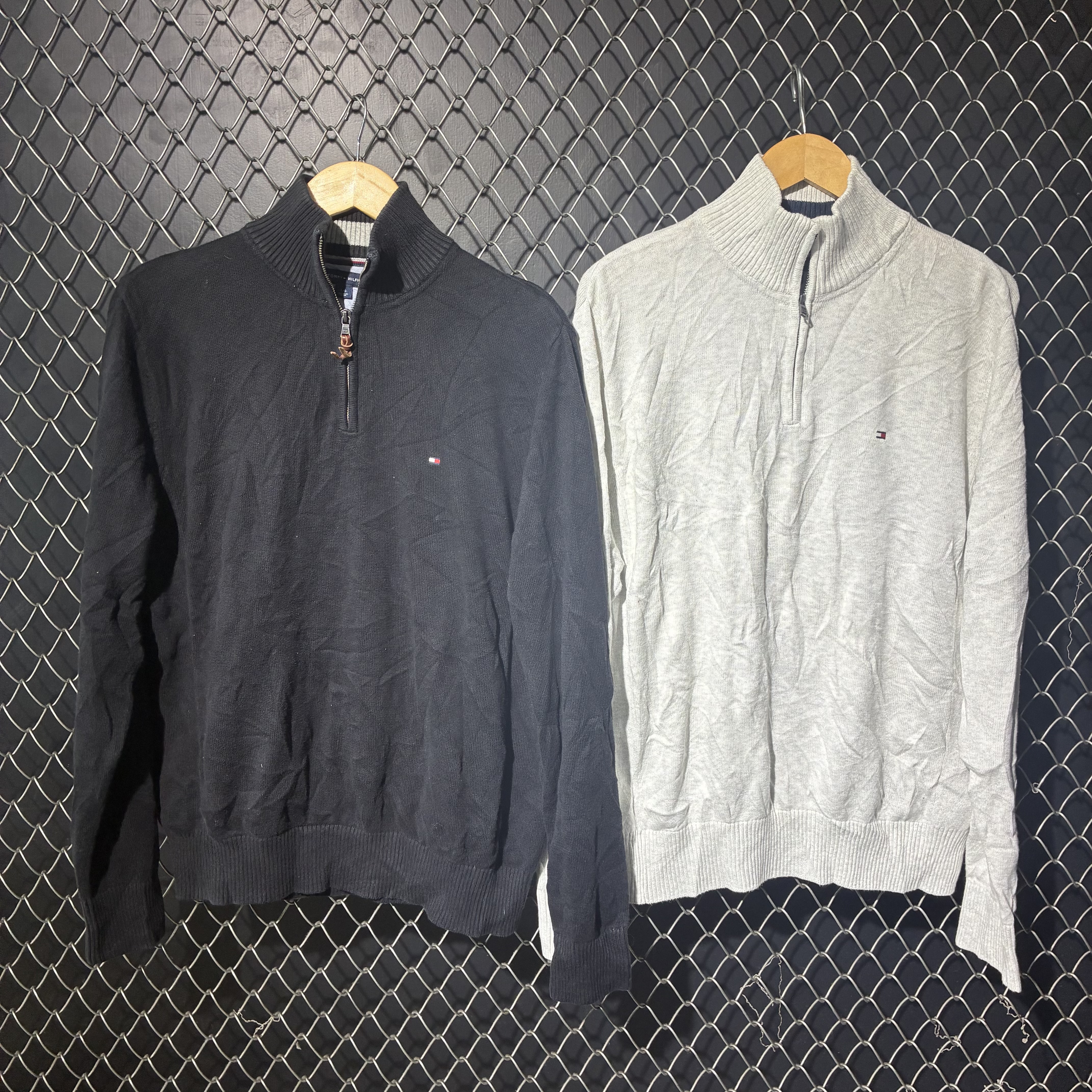 tommy hilfiger maglione a mezze zip fnc702