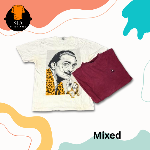 mix brand and unbranded t-shirts