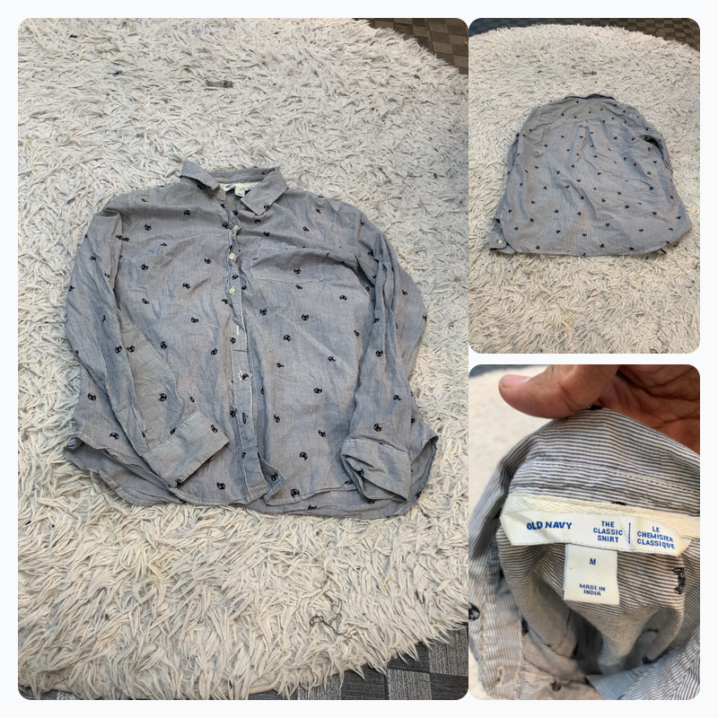 Old Navy Striped Button-Up Shirt