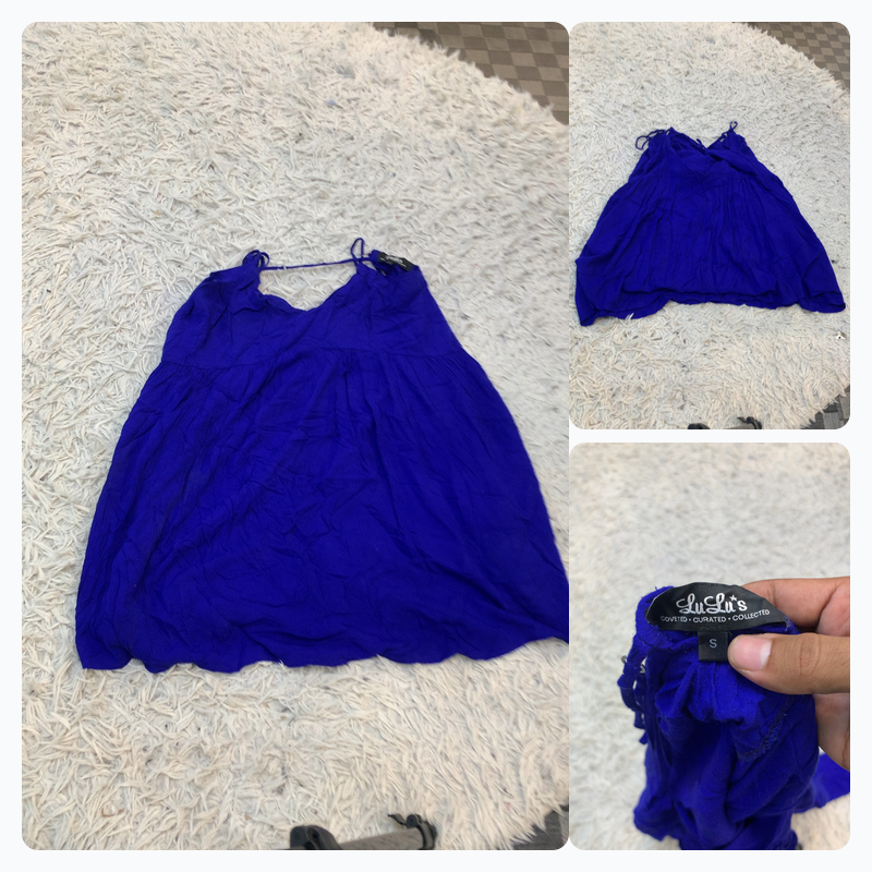 Lulus cobalt blue babydoll cami top - Size S