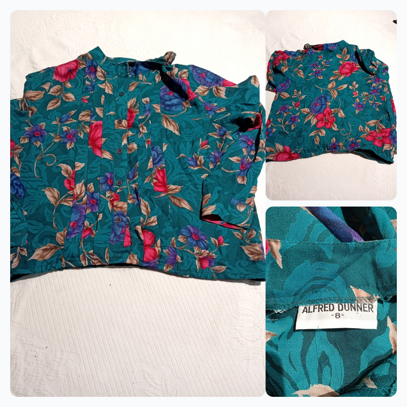 Floral Print Button-Up Blouse