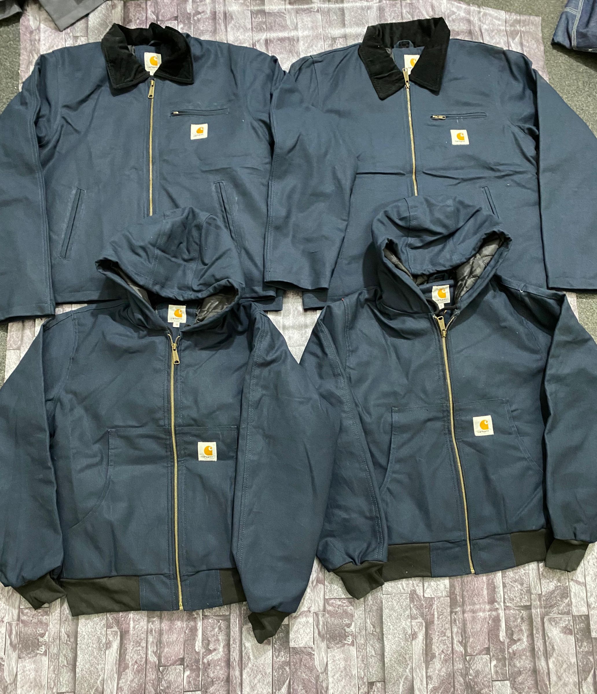 Carhartt Active and Detroit Blue Reworked Style Ja..