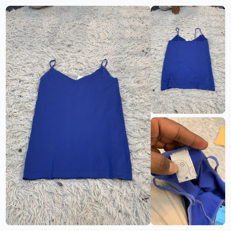 Cobalt Blue Camisole Tank Top - Size M