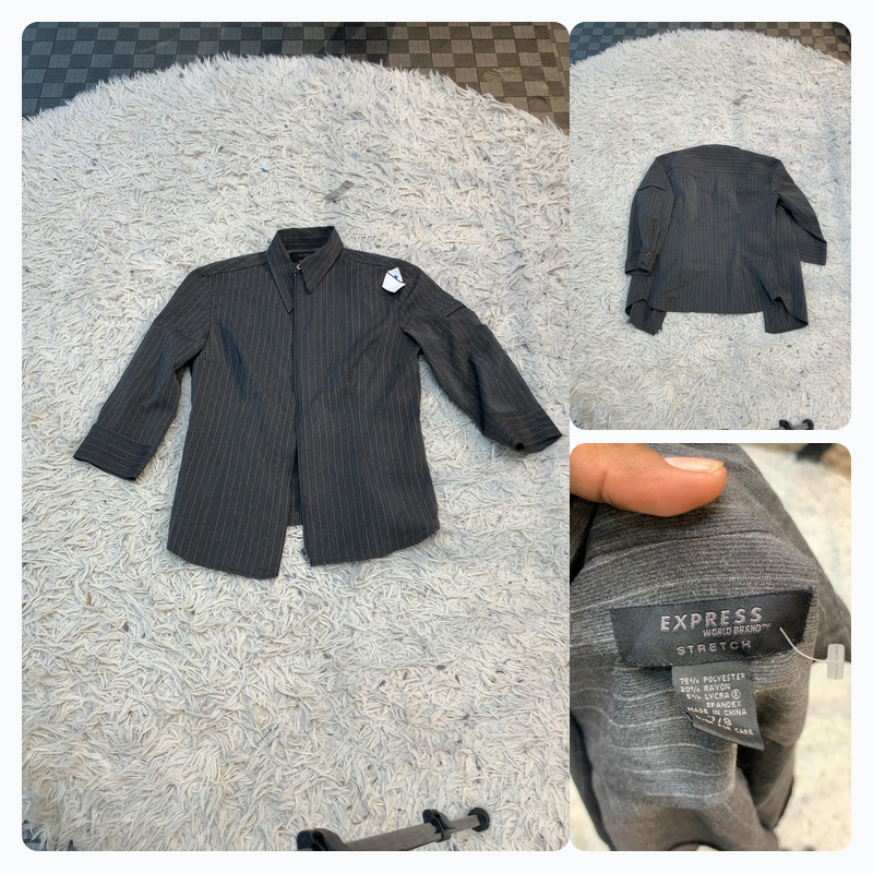 エクスプレスピンストライプブレイザー