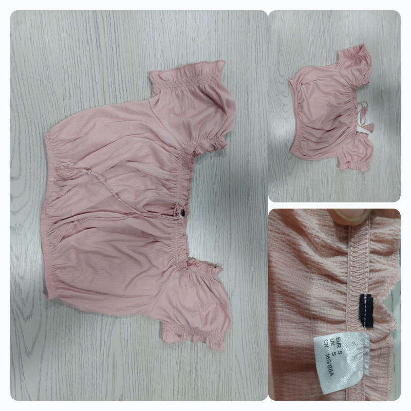 Pink Off-Shoulder Crop Top