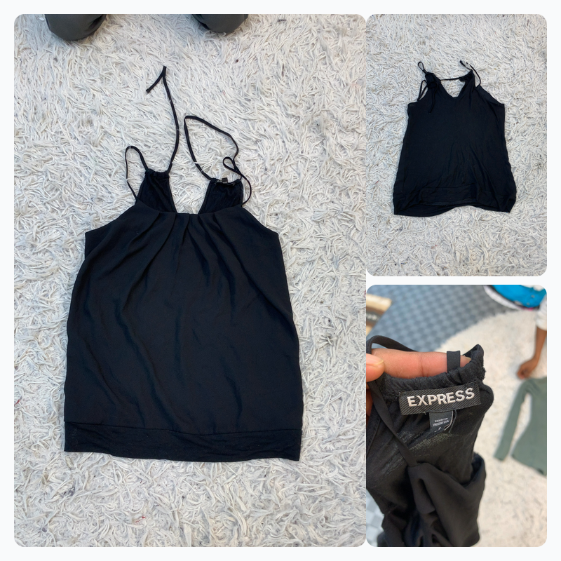 Express Black Halter Top