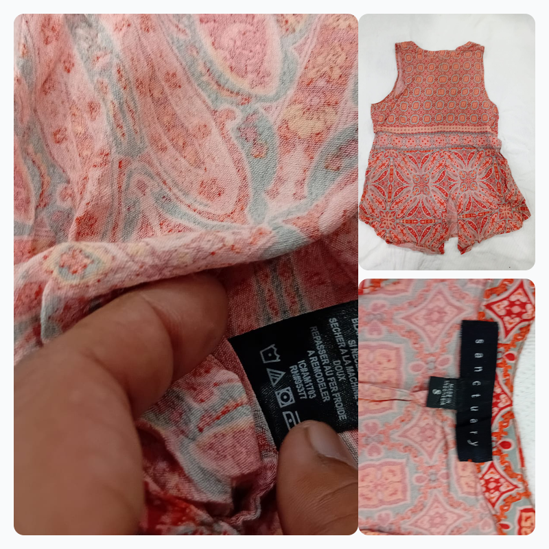 Mono sin mangas con estampado paisley de Sanctuary..