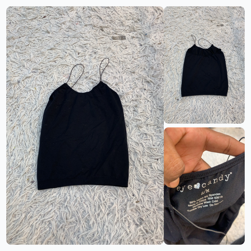 Eye Candy Black Cami Top