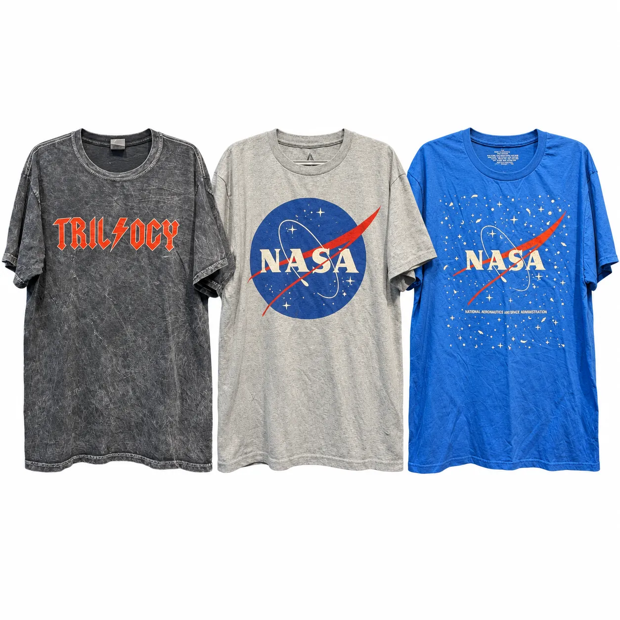 modern and vintage-style t-shirts