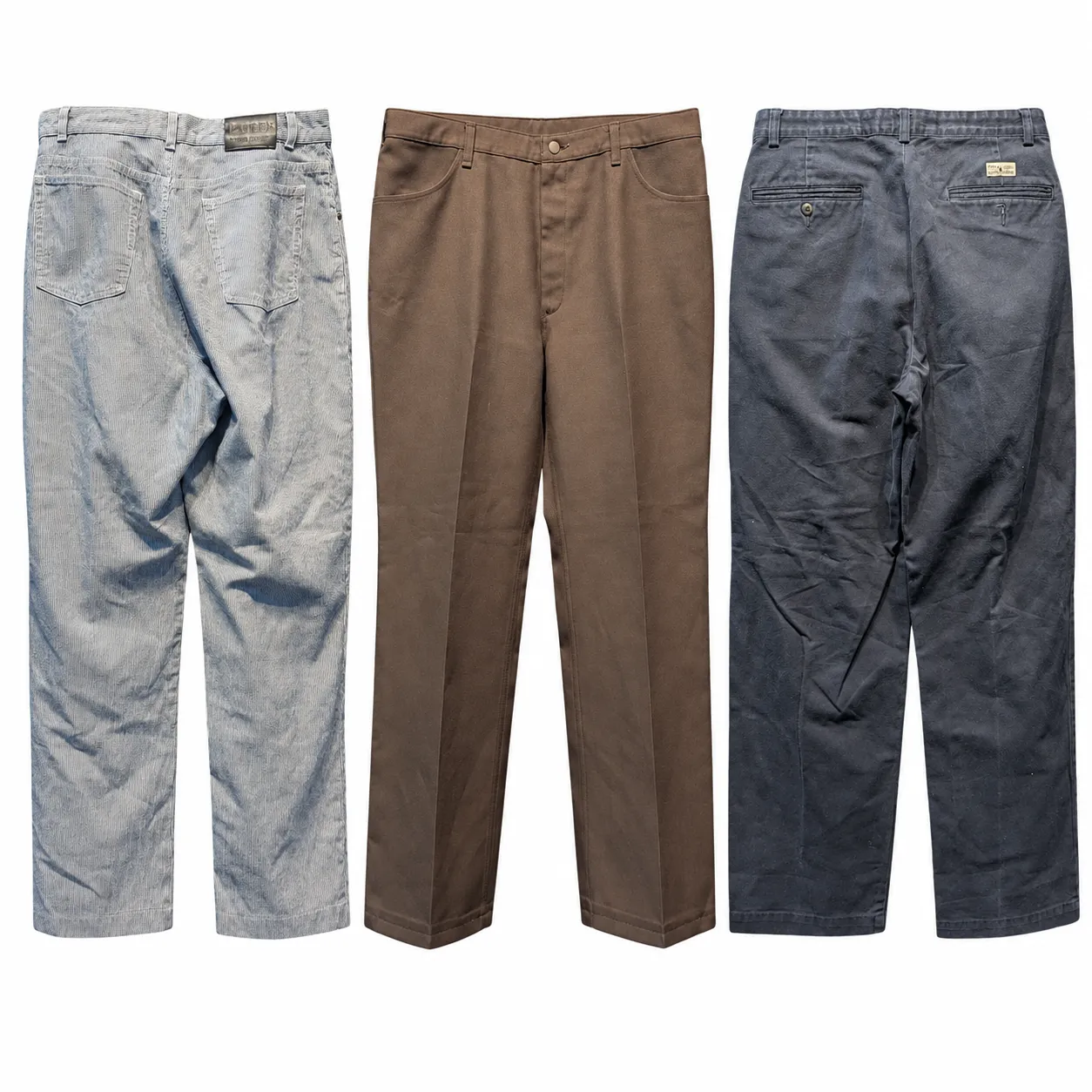 mixed cotton pants and tailored trousers
