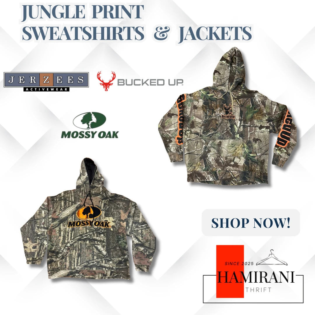 jungle print sweatshirts and jackets