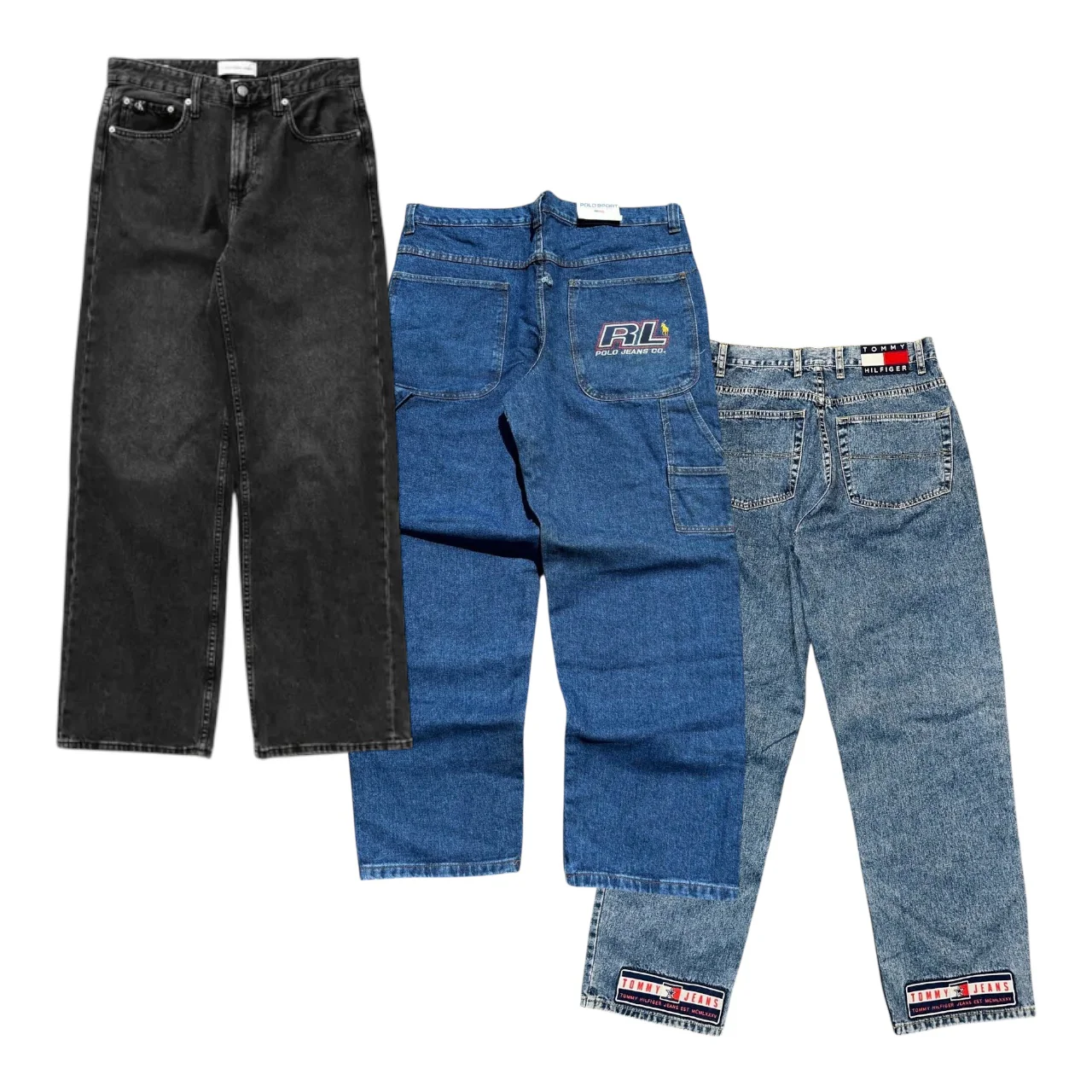 BAGGY BRANDED HIP HOP PANTS A/B