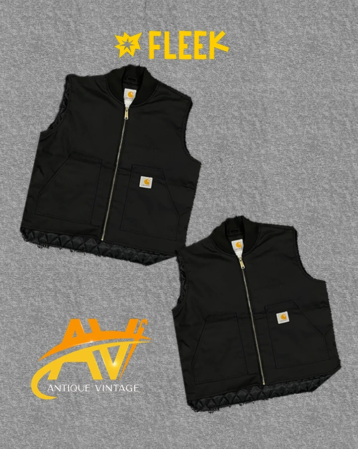 carhartt gilet rework style black color