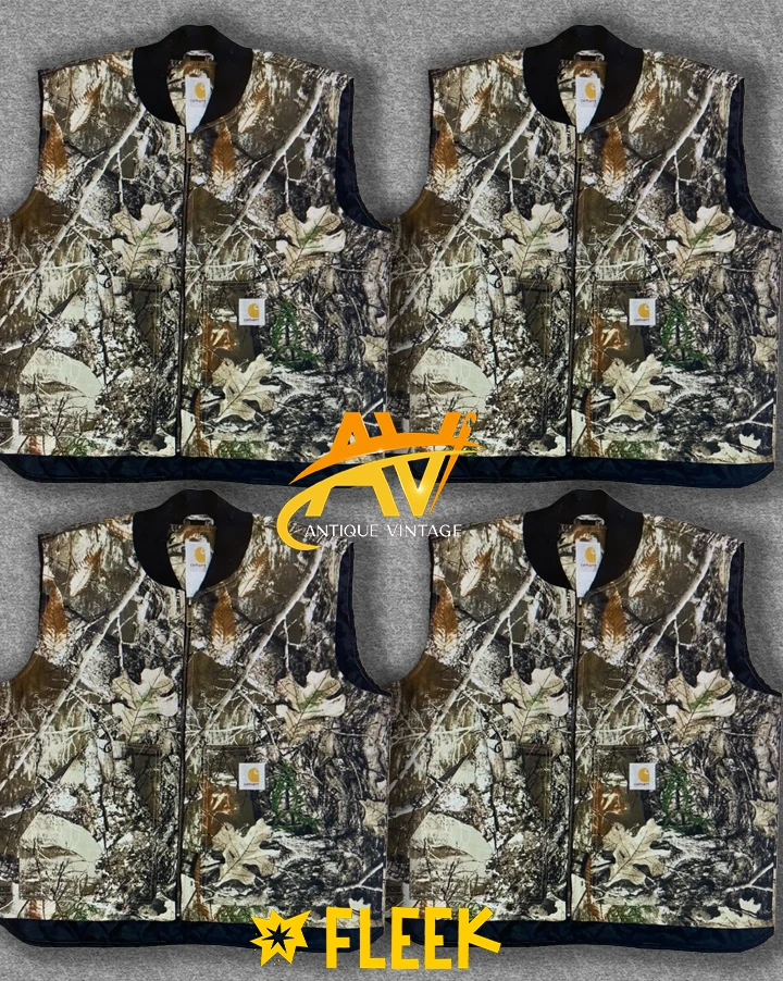 carhartt real tree gilet rework style