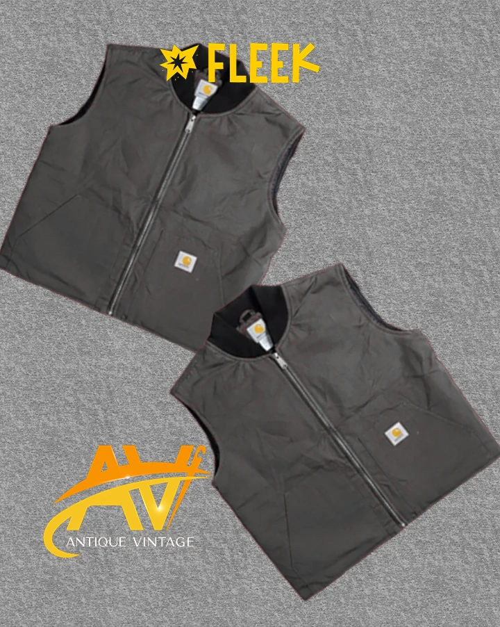 carhartt gilet rework style grey color