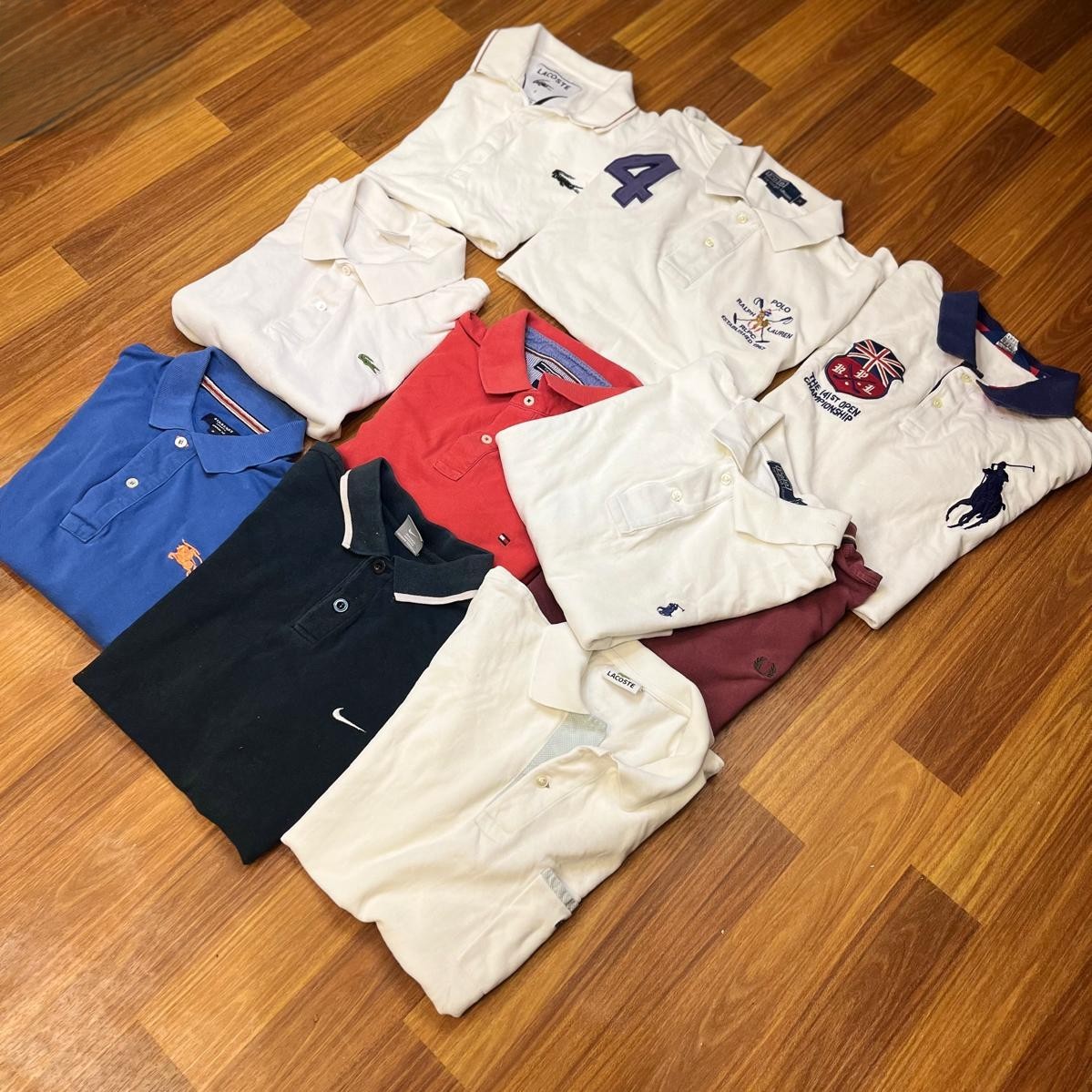 ralph lauren and lacoste polo t-shirts