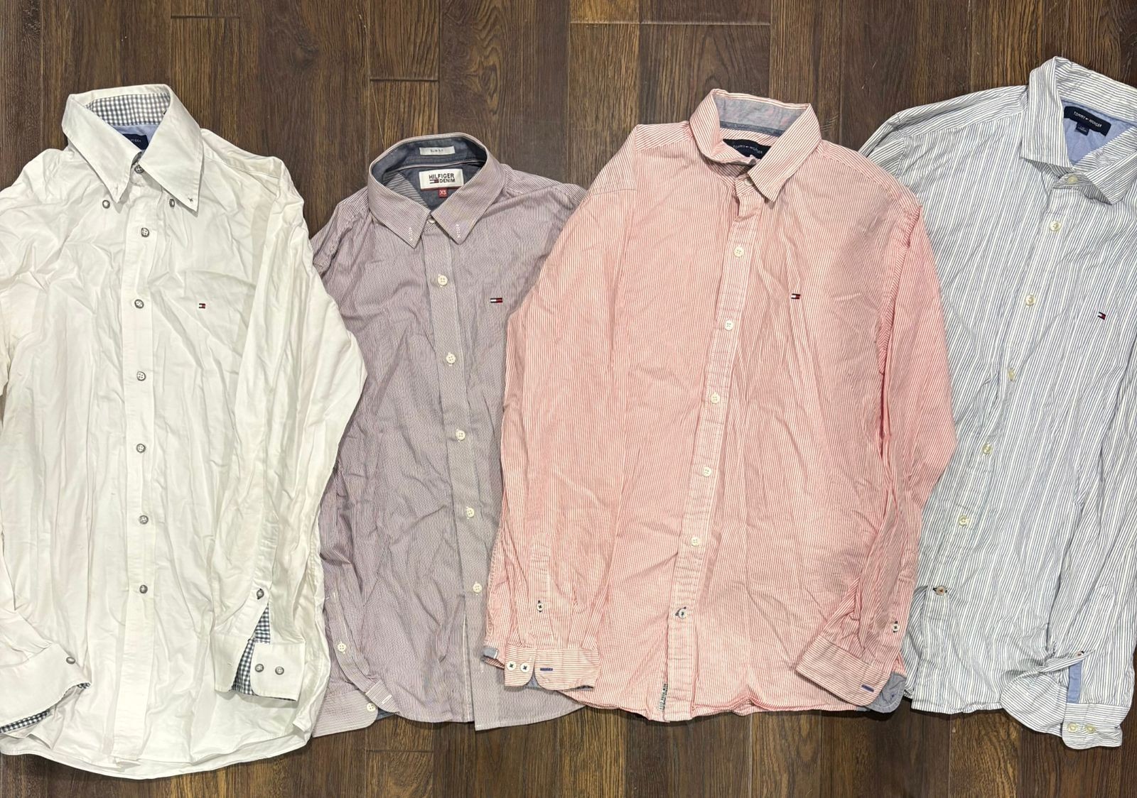 tommy hifliger: premium shirt & button-down bundle