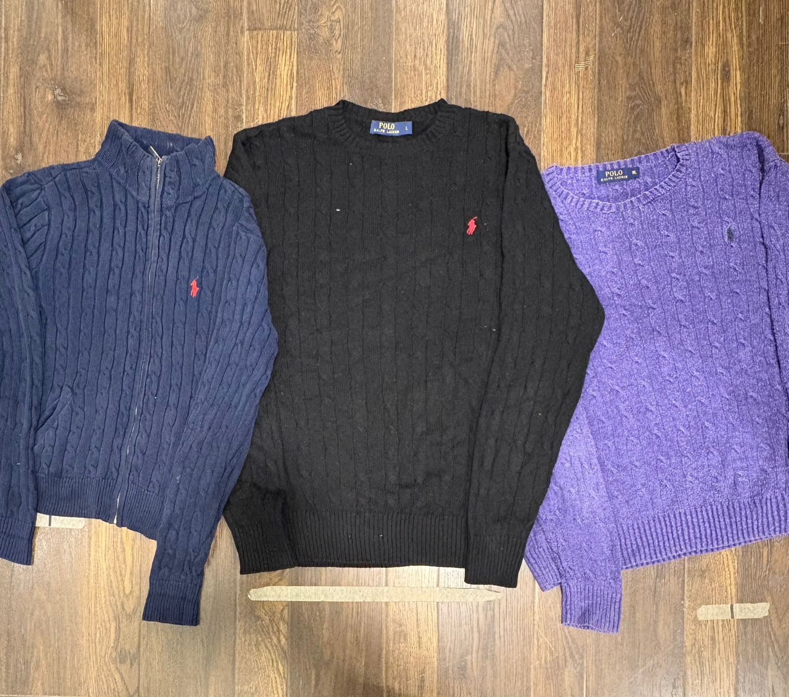 ralph lauren premium cable knit sweater bundle | r..
