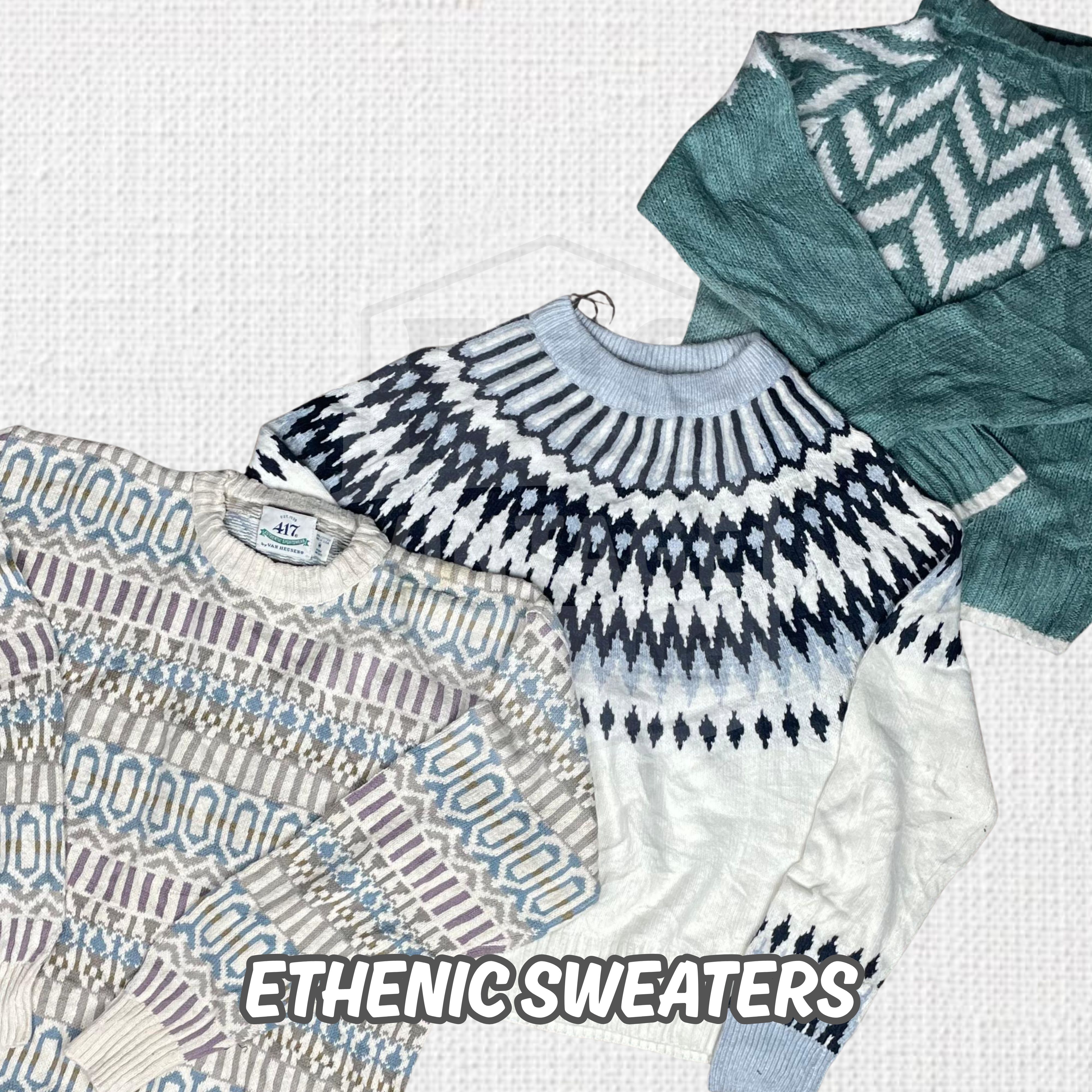Ethnic Print Sweaters – Vintage Hits Different 🧶�..