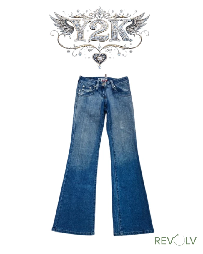 Pacote de Jeans Y2K Mix | Bordado | Boca de Sino (..
