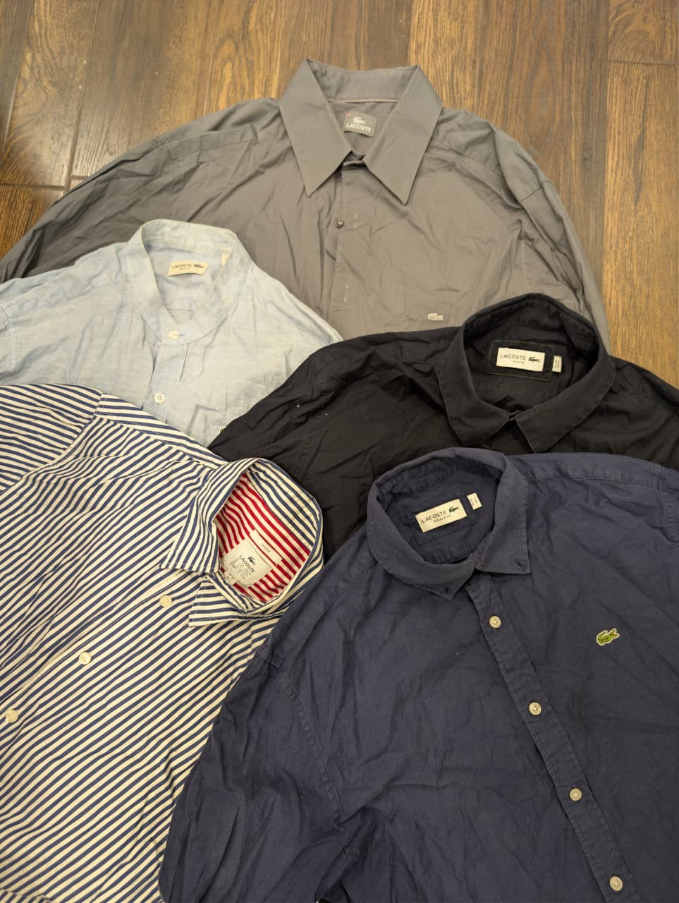 Lacoste Luxury Shirt & Button-Down Bundle