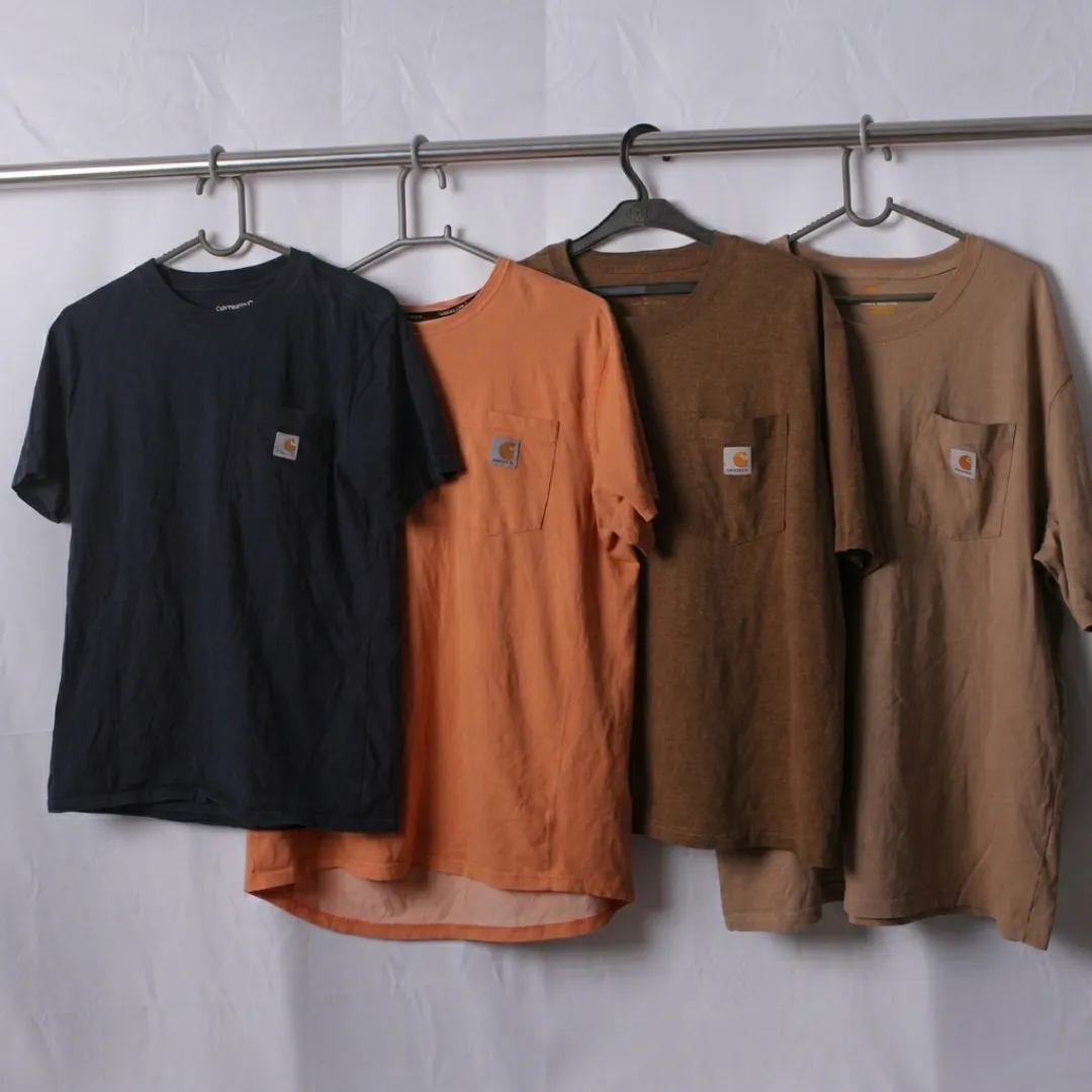 carhartt | 10 pcs | ss tees & henleys | pocket, fo..