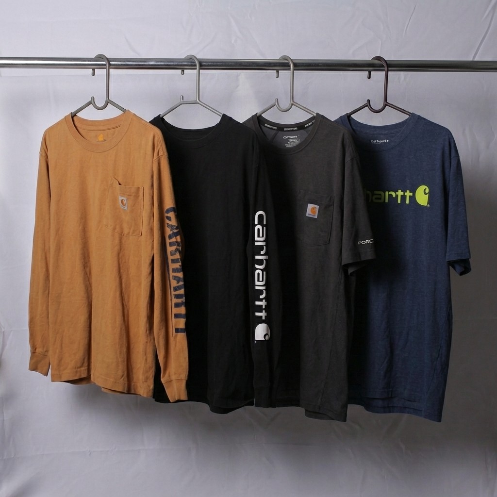 carhartt t-shirts & long sleeves | 12 pcs | pocket..