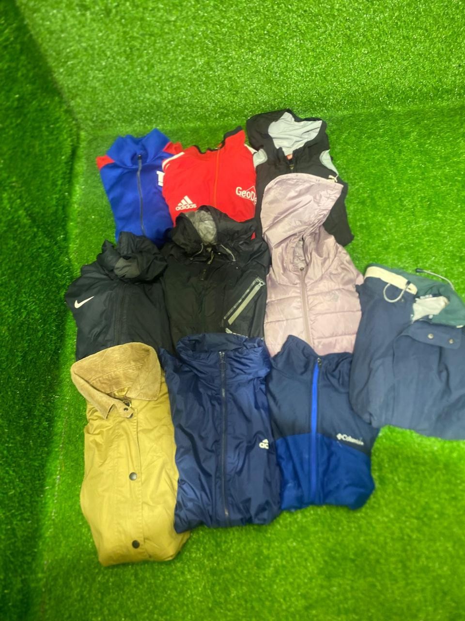 mixed branded track jackets