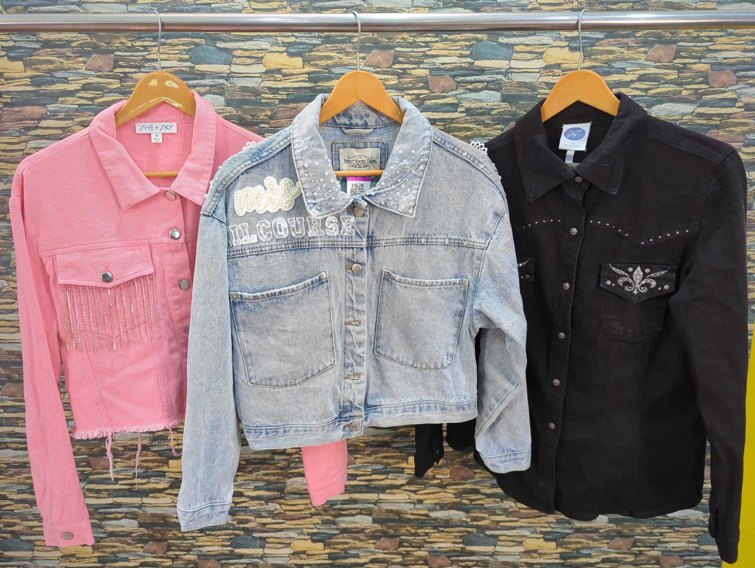 av-1540 y2k style denim jackets