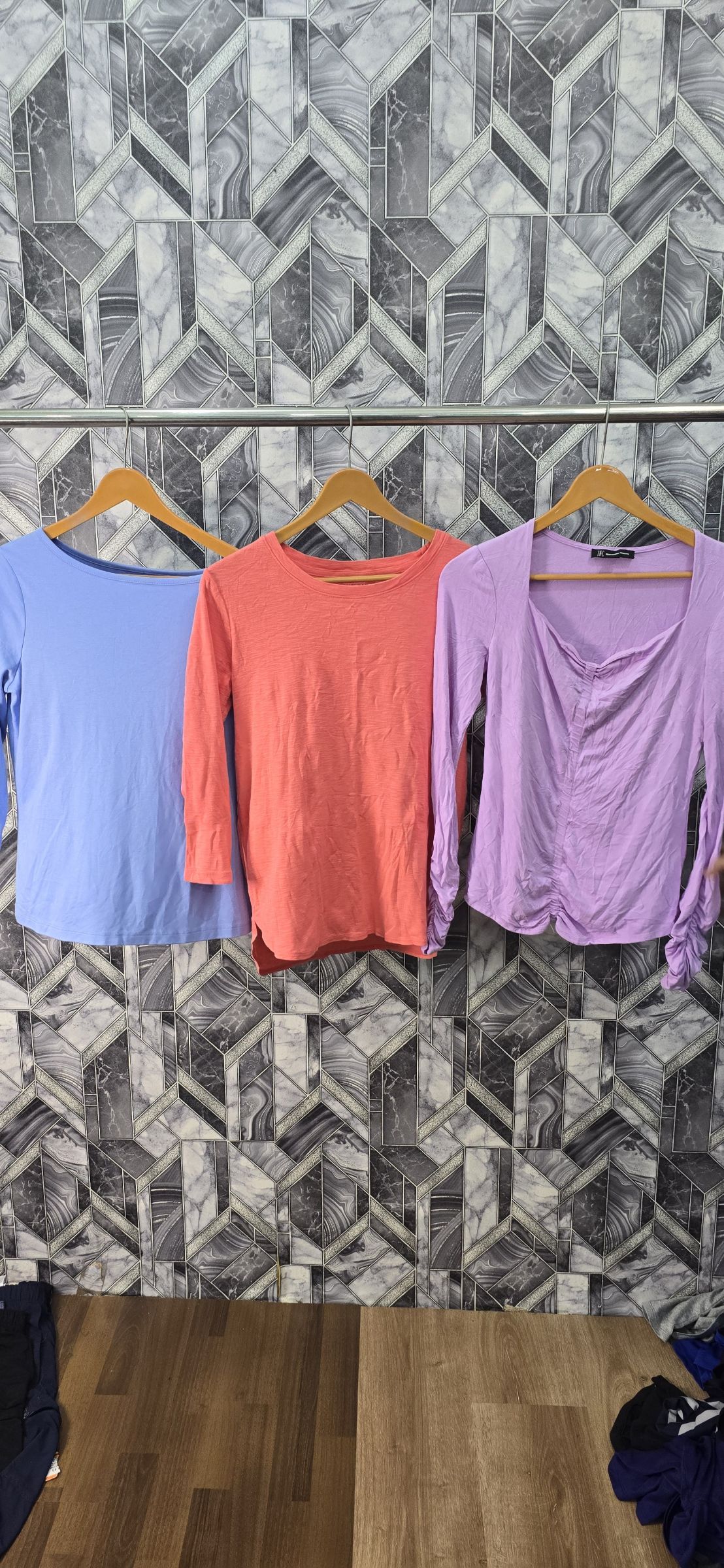 av-1563 unbranded ladies plain t-shirts l/s