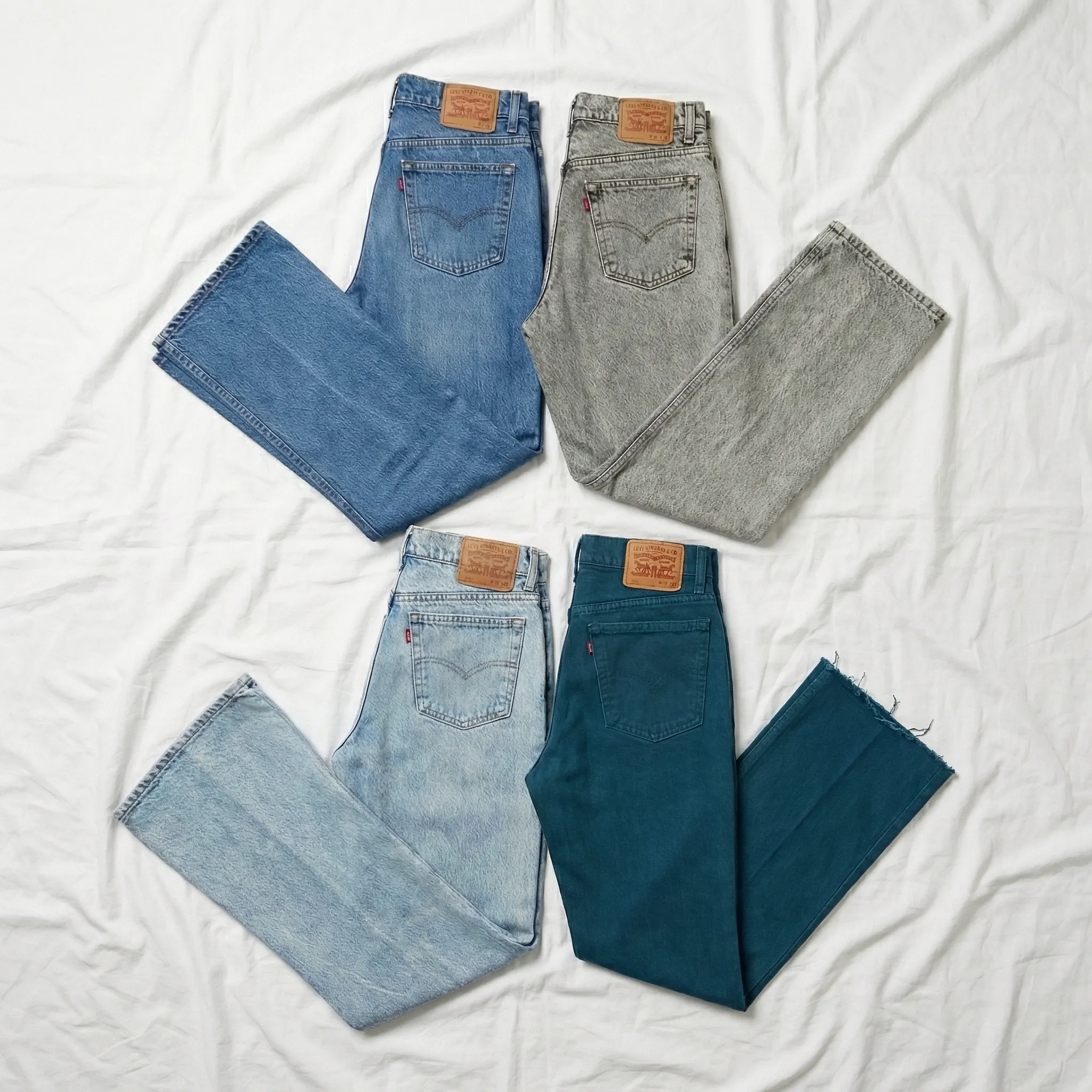 levi's vintage jeans | 12 pcs | straight slim chin..