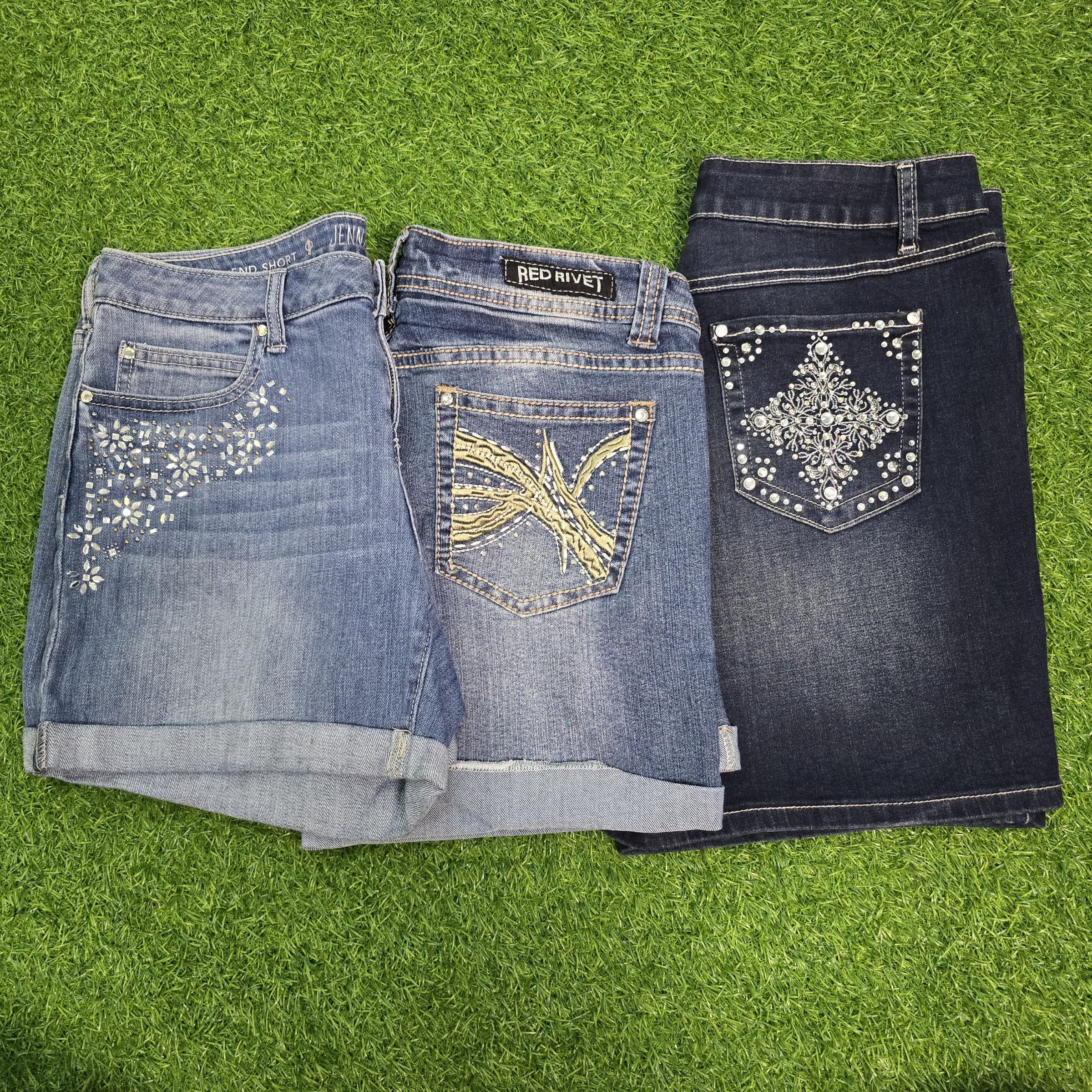 av-1384 y2k style denim short