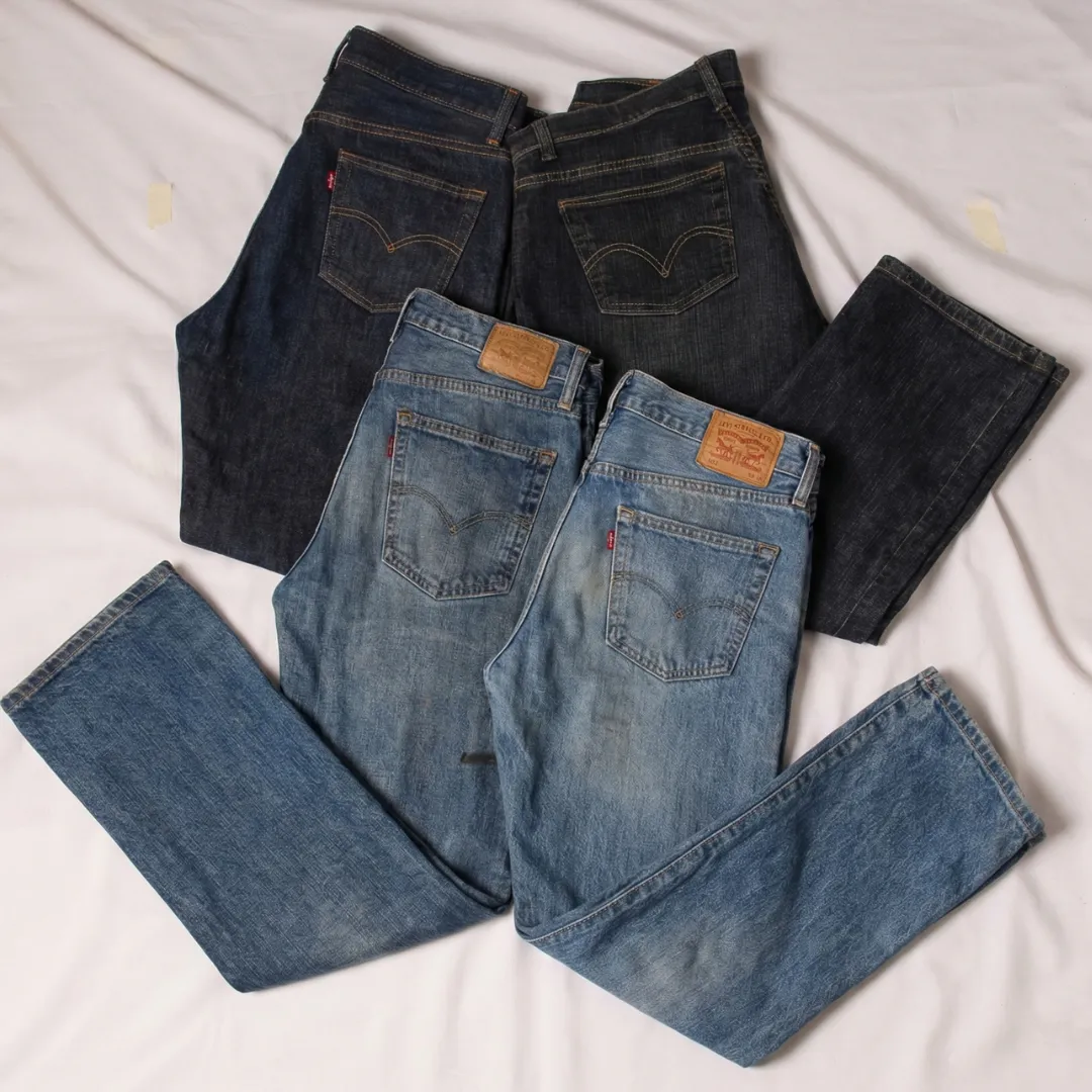 levi's vintage jeans | 13 pcs | dark indigo black ..