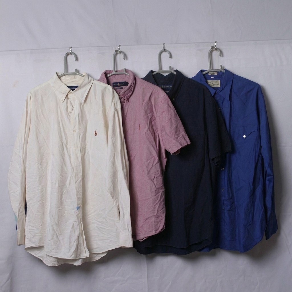 ralph lauren shirts | 10 pcs | oxford gingham stri..