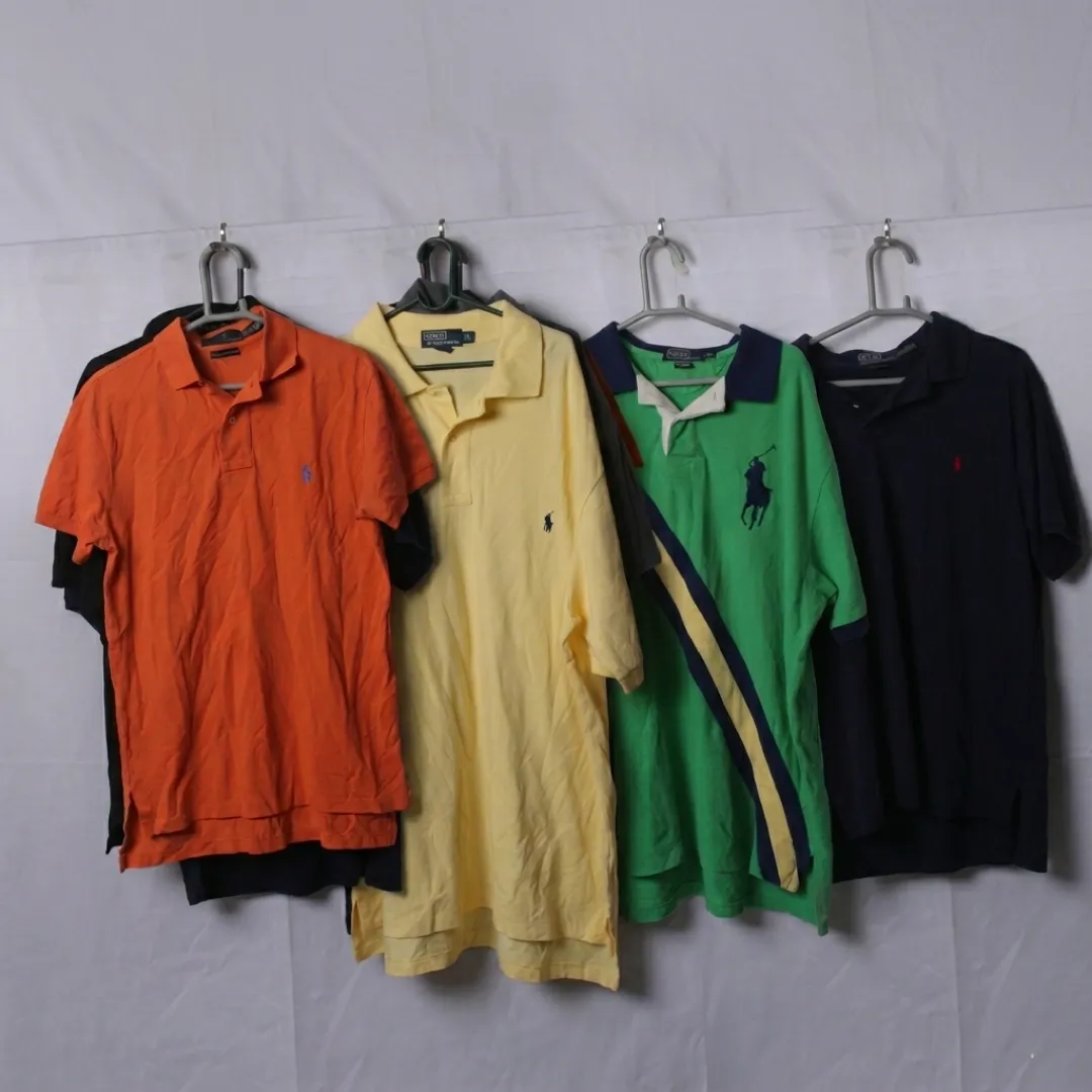 ralph lauren | 8 pcs | polo shirts | solids & big ..