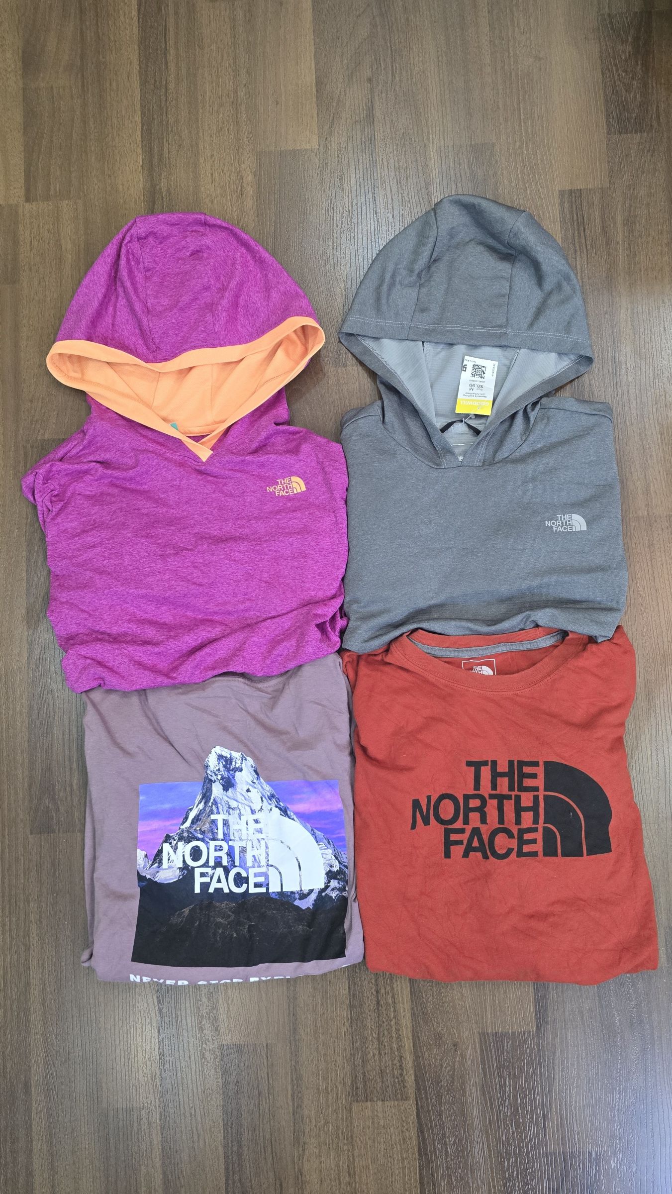 av-1750 the north face t-shirts l/s