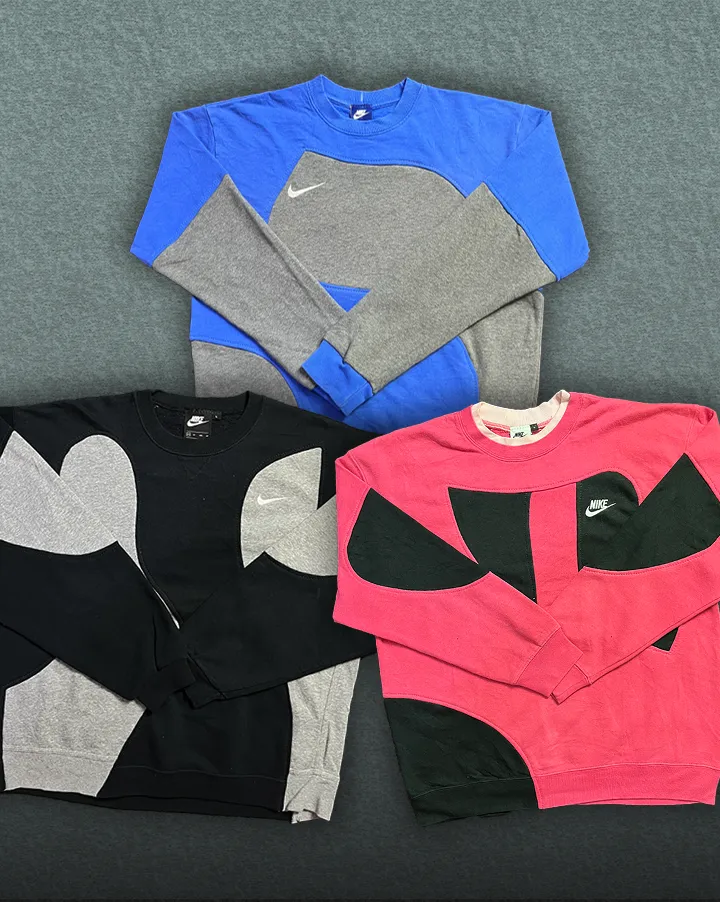 upcycled nike sweatshirt