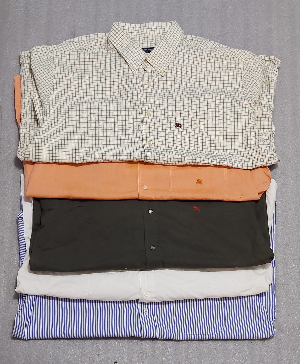burberry shirts 5 pc (03251)