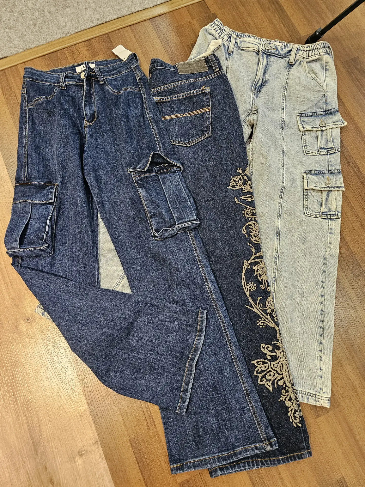 av-2033 denim baggy jeans