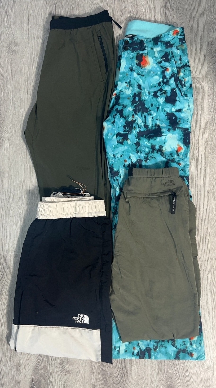 avg-0636 the north face mix pants