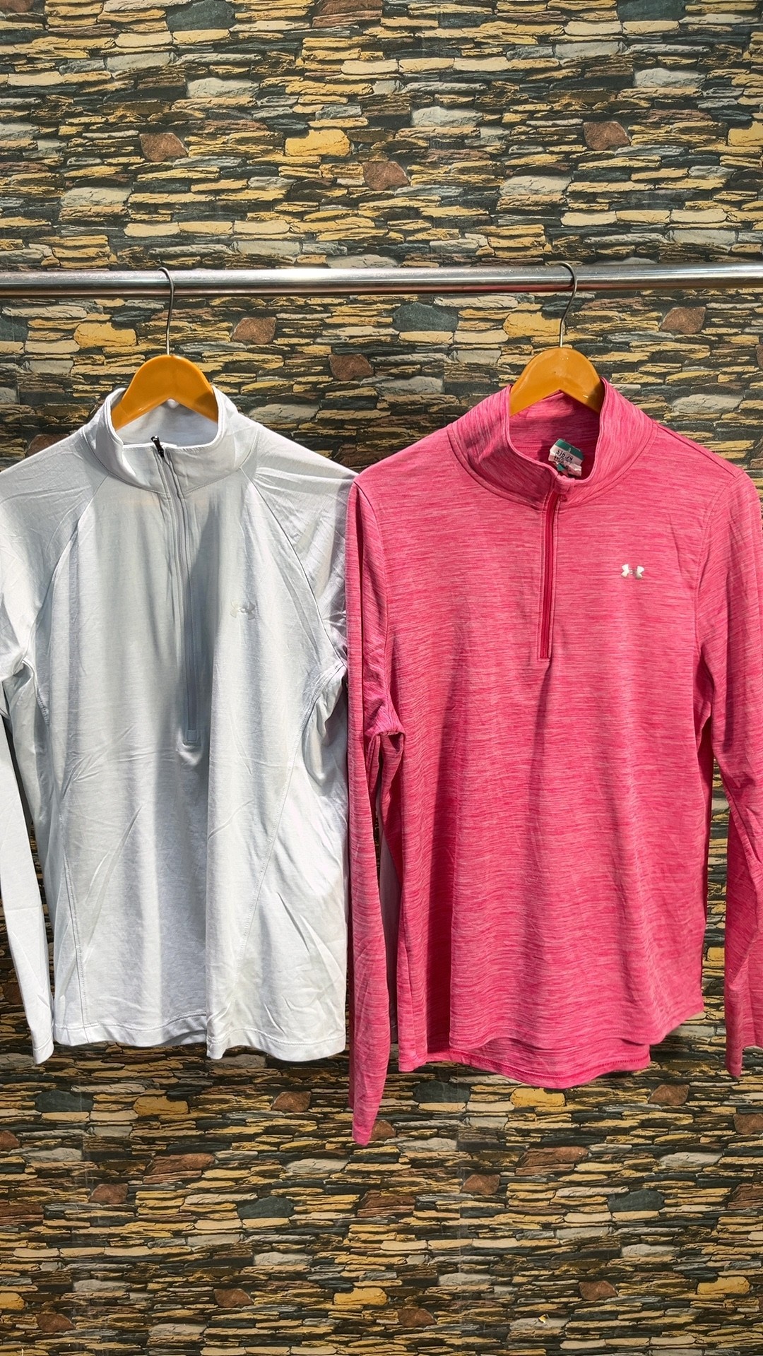 av-2376 under armour 1/4 zipper t-shirts l/s