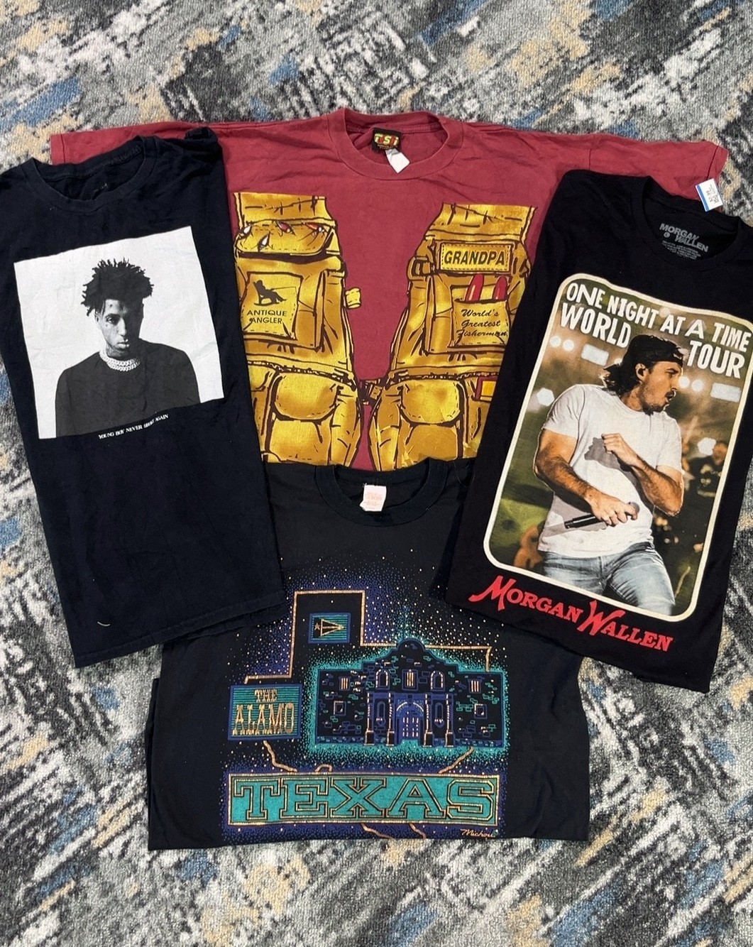 avg-0656 music printed t-shirts
